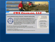 Tablet Screenshot of concretewashoutcolorado.com
